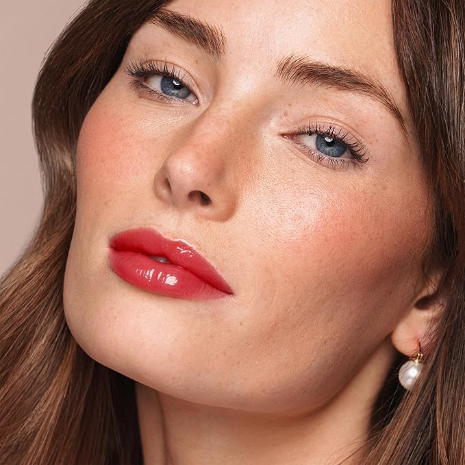 Jouer Essential Tinted Hydrating Lip Oil Gloss – Moisturizing Dry Lip Treatment Serum - Fragrance Free Tinted Lip Oil - Jojoba Seed Oil and Apricot Oil Formula-VivaGrace Women