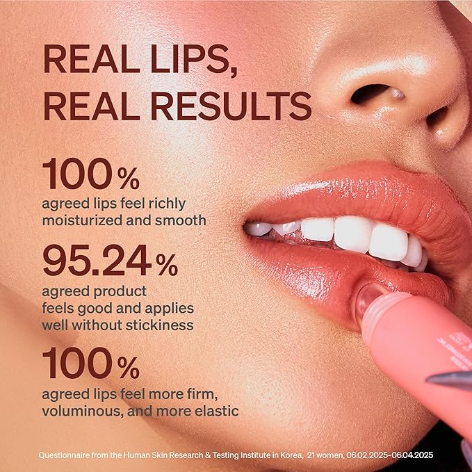 LipLock Jelly Serum for Dry Lips, Long-Lasting, Hydrating, Plumping, Glossy Mask with Rose PDRN, Carrot Collagen, Pillow Peptide, Moisturizing Tinted Lip Balm. (Peach Muse)-VivaGrace Women