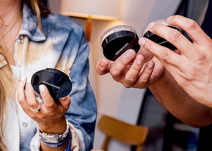 Alima Pure Matte Foundation Loose Mineral Powder Foundation Makeup, Loose Powder Makeup Oil Free Talc Free Powder, Natural Makeup Mineral Foundation Full Coverage Natural Foundation Powder .15 oz/4.5g-VivaGrace Women