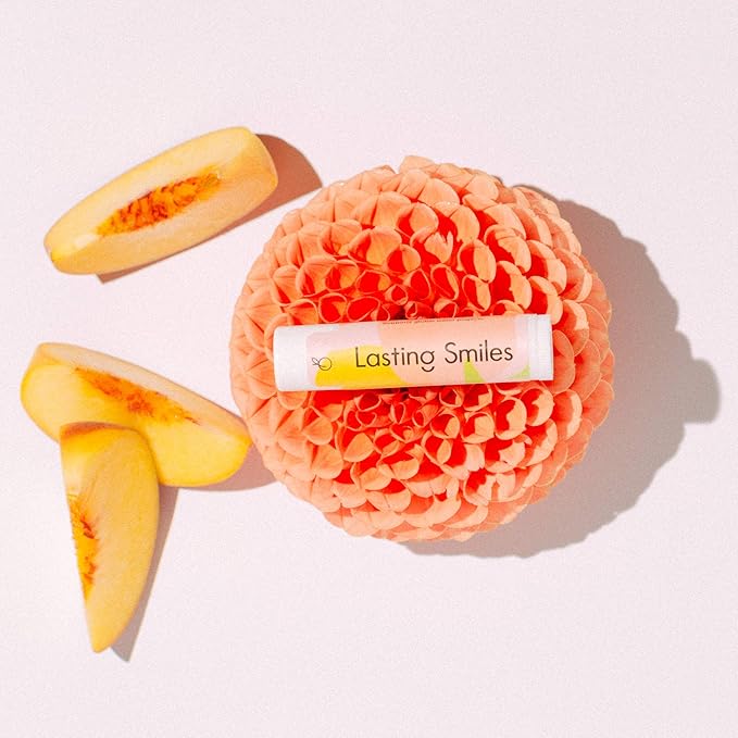 Organic Lip Balm - Peach Blossom 4 Pack - Same Day Therapy for Chapped Lips - Best Lip Balm for Soft Lips-VivaGrace Women