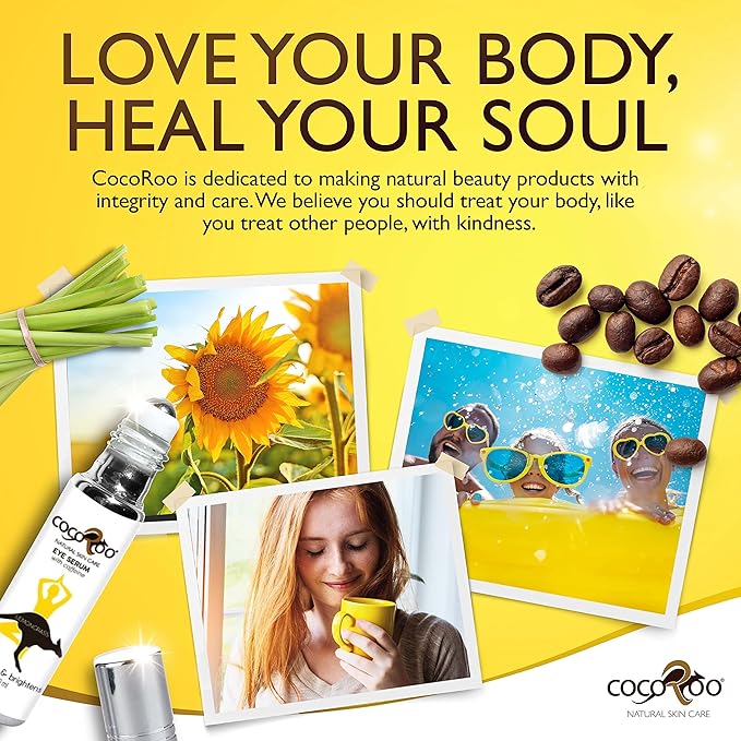 Caffeinated Eye Serum, Nutrient-Dense, 100% Pure, Natural & Vegan (Lemongrass)-VivaGrace Women