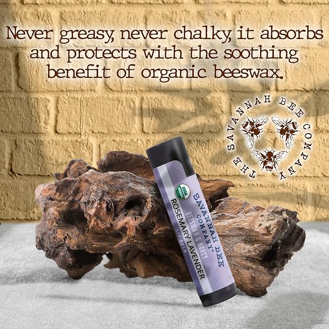 Savannah Bee Company Lip Balm - Lip Moisturizer for Chapped Lips - Hydrating Lip Balm with Pure Honey-VivaGrace Women