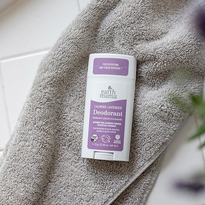 Earth Mama Calming Lavender Deodorant | Safe for Sensitive Skin, Pregnancy and Breastfeeding, Contains Organic Lavender, Calendula and Coconut Oil, No Baking Soda or Aluminum, 2.65-Ounce (2-Pack)-VivaGrace Women