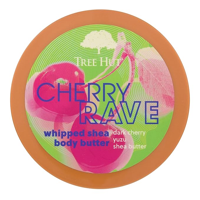 Tree Hut Cherry Rave Whipped Shea Body Butter | Long-lasting Hydration Leaves Skin Feeling Soft & Moisturized | Limited Edition Fall | Nourishing Essential Body Care | 8.4 fl oz.-VivaGrace Women