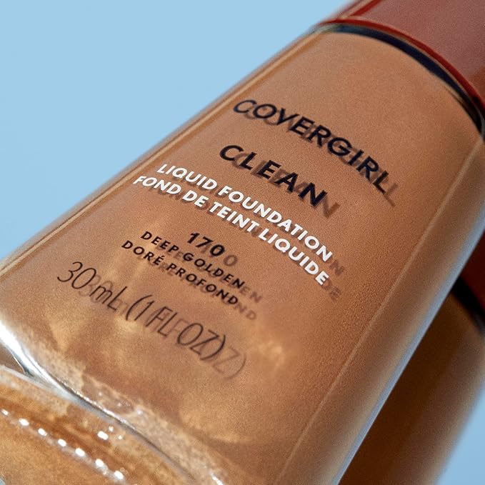 COVERGIRL Clean Liquid Foundation, Perfect Beige 148, Pack of 1-VivaGrace Women