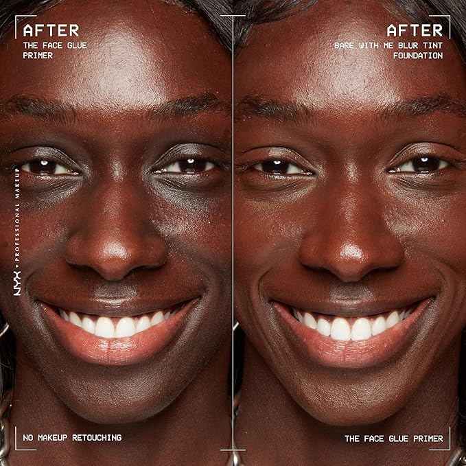 NYX PROFESSIONAL MAKEUP The Face Glue Gripping Primer, Hydrating Makeup Primer with Up To 24HR Wear, Vegan & Cruelty Free-VivaGrace Women