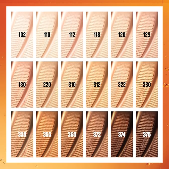 Maybelline Super Stay Up to 24HR Skin Tint, Radiant Light-to-Medium Coverage Foundation, Makeup Infused With Vitamin C, 220, 1 Count-VivaGrace Women