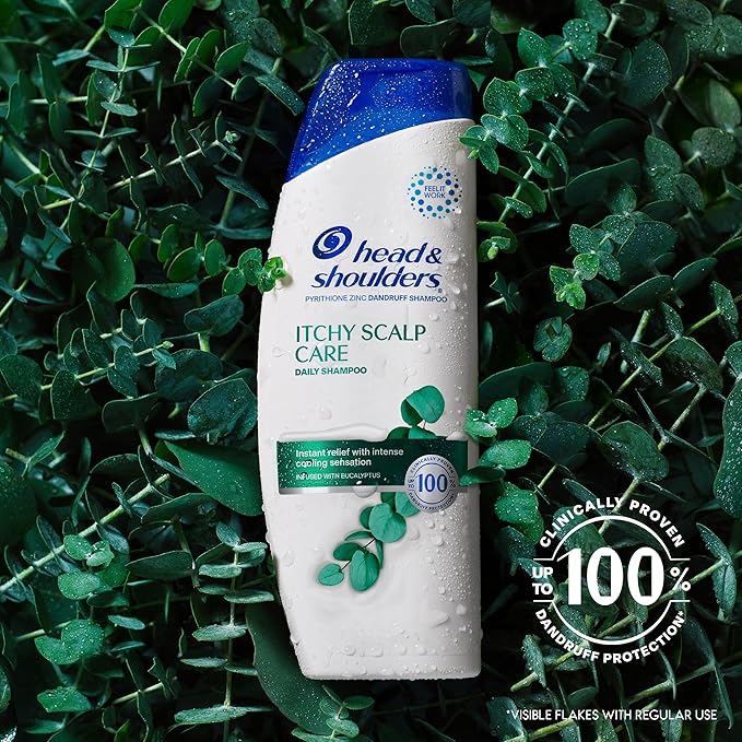Head & Shoulders Itchy Scalp Care Dandruff Shampoo, Anti-Dandruff Treatment, Infused with Eucalyptus, 32.1 Fl Oz Each, Twin Pack-VivaGrace Women