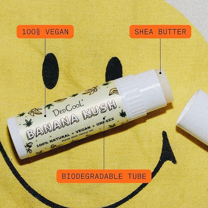 DedCool - Lip Balm Stick (Vanilla) Jumbo, Vegan, Flavored, Coconut Oil Lip Balm, Long Lasting, Moisturization, Hydrates Dry & Chapped Lips, Vegan, Natural, Clean, Non-Toxic, Fragrance For All-VivaGrace Women