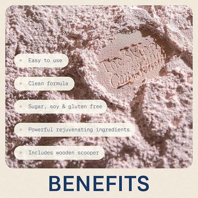 The Skinny Confidential Beauty Salt- Hydration Powder Contain Grass-Fed Colostrum, Electrolytes & Pearl Powder - Supports Immunity & Digestive Health, Glowing Skin & Radiant Hair - Gluten Free-VivaGrace Women