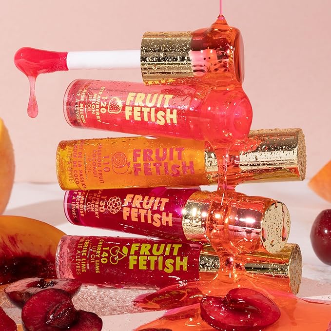 Milani Fruit Fetish Lip Oil Bundle with Vitamin E for Instant Hydration, Fruit Extract Infused Lip Treatment and Moisturizing Lip Gloss - Blackberry Agave + Lychee Nector, 2pk-VivaGrace Women