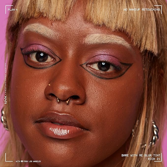 NYX PROFESSIONAL MAKEUP Bare With Me Blur Skin Tint Foundation Make Up with Matcha, Glycerin & Niacinamide - Rich-VivaGrace Women