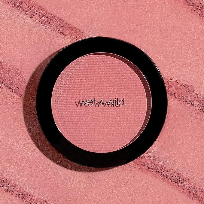 wet n wild Color Icon Blush, Effortless Glow & Seamless Blend infused with Luxuriously Smooth Jojoba Oil, Sheer Finish with a Matte Natural Glow, Cruelty-Free & Vegan - Pinch Me Pink-VivaGrace Women