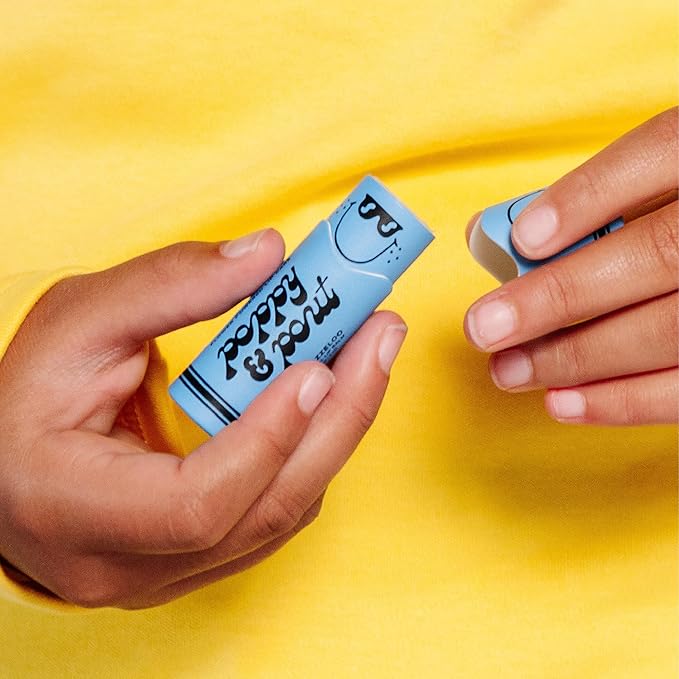 Poppy & Pout Kids Jumbo Lip Balm | All Natural Lip Balms & Moisturizers | Hydrates with Beeswax, Vitamin E, Organic Coconut Oil | Cruelty-Free | Lip Balm in Recyclable Cardboard Tube (Bloo Razzeloo)-VivaGrace Women