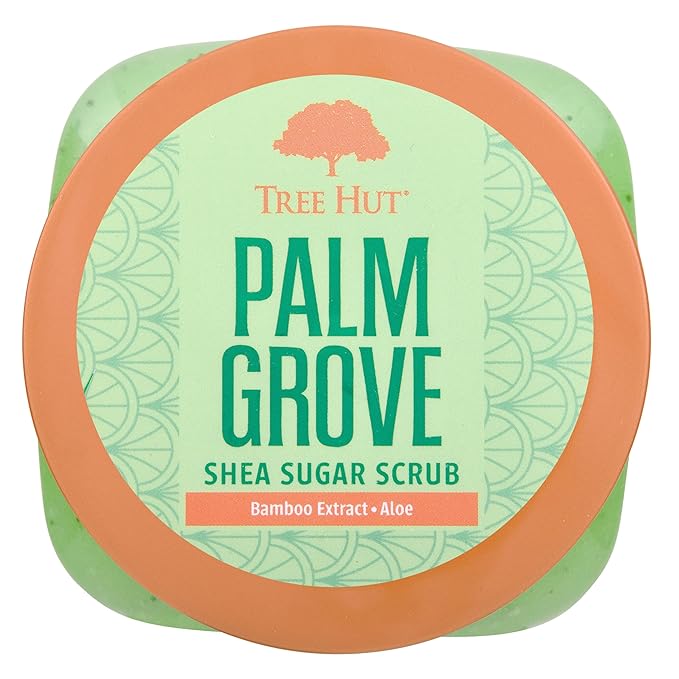 Tree Hut Palm Grove Shea Sugar Scrub | Exfoliating Body Scrub Removes Dead, Dry Skin for a Soft & Hydrated Feel | Nourishing Essential Body Care | 18 fl oz.-VivaGrace Women