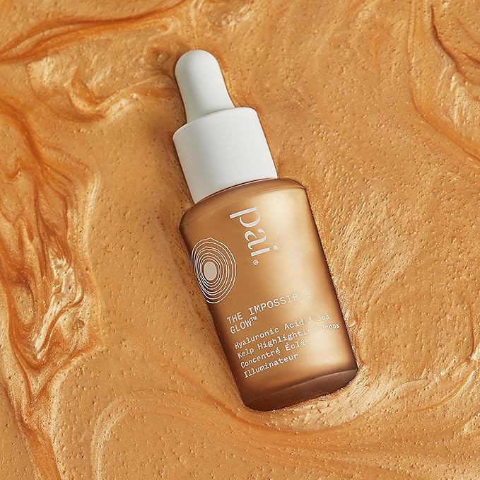 Pai Skincare - The Impossible Glow Organic Hyaluronic Acid + Sea Kelp Glow Drops | Natural, Vegan, Sensitive Skincare (Champagne, 1 fl oz | 30 ml)-VivaGrace Women