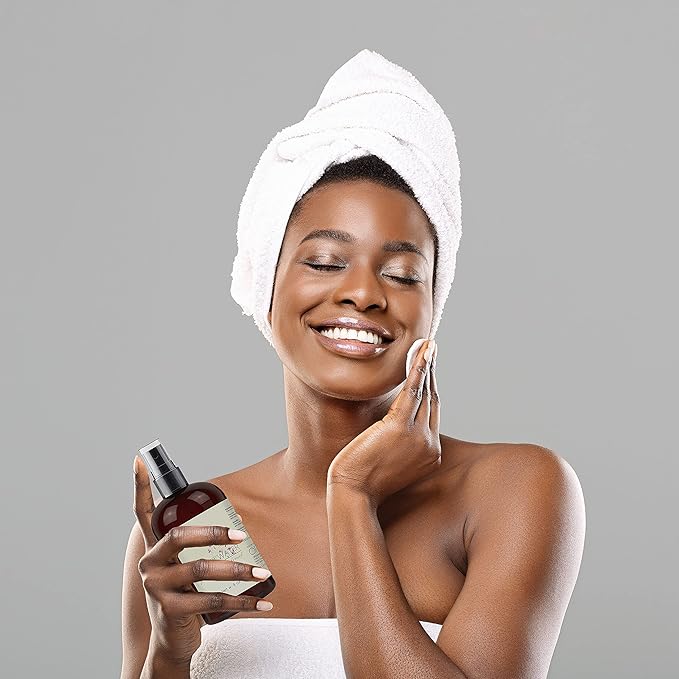 Rosewater Glycerin Mist Toner Bulk Spray Facial Body Floral Cleanser 100% Pure Rose Hydrosol and Vegetable Glycerine Moisturizing Cleansing Toning Mix for Face Skin Hair Body (8 Ounces)-VivaGrace Women