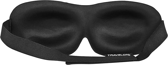 Travelon Eye Mask, Black, 8 x 3-VivaGrace Women