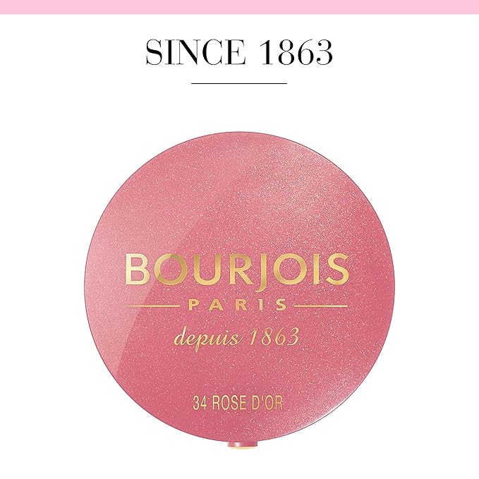 Bourjois Blush for Women, No. 34 Rose d'or, 0.08 Ounce-VivaGrace Women