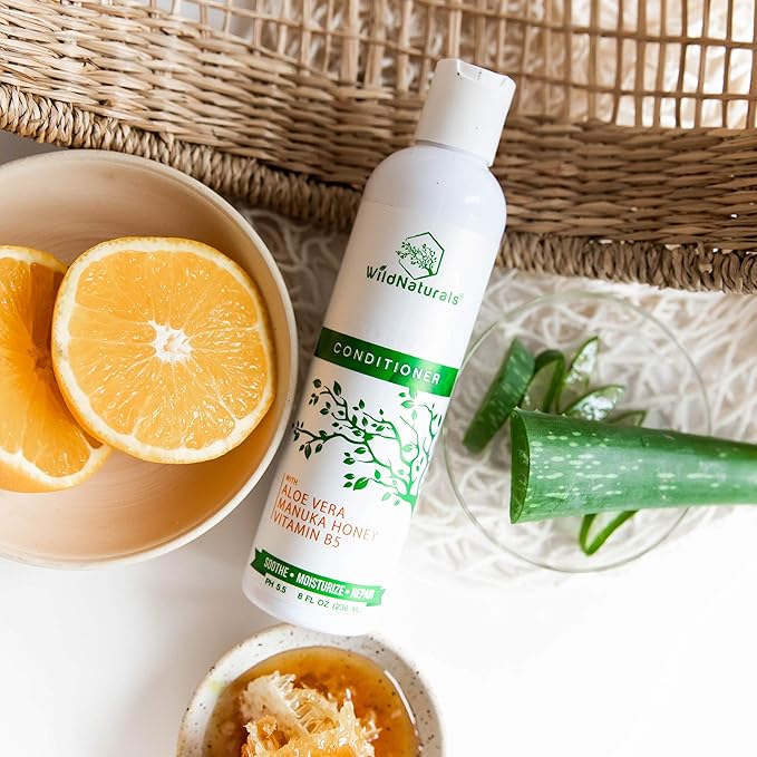 Manuka Honey Shampoo and Conditioner - Soothing Moisturizing Formula for Eczema, Psoriasis, Curly Hair, and Color-Safe - All Natural Set-VivaGrace Women