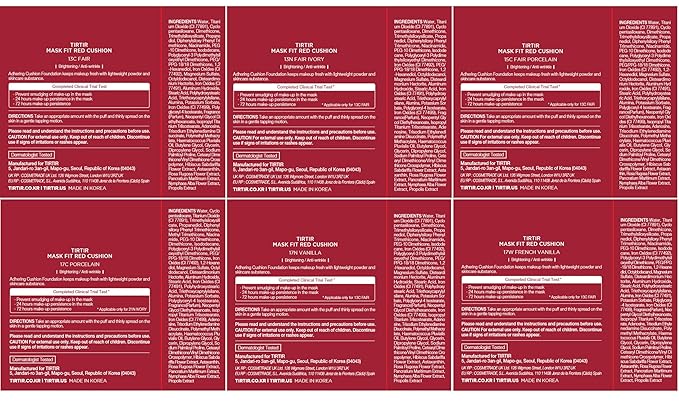 TIRTIR Mask Fit Red Cushion Foundation *Trial Kit* #Light | Japan's No.1 Choice for Glass skin, Long-Lasting, Lightweight, Buildable Coverage, Semi-Matte-VivaGrace Women