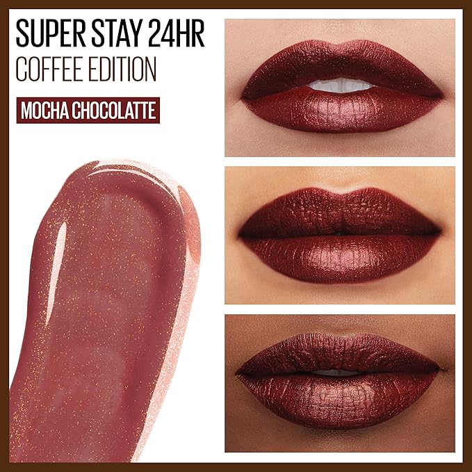 Maybelline SuperStay 24, 2-Step Liquid Lipstick, Coffee Edition, Mocha Chocolatte
