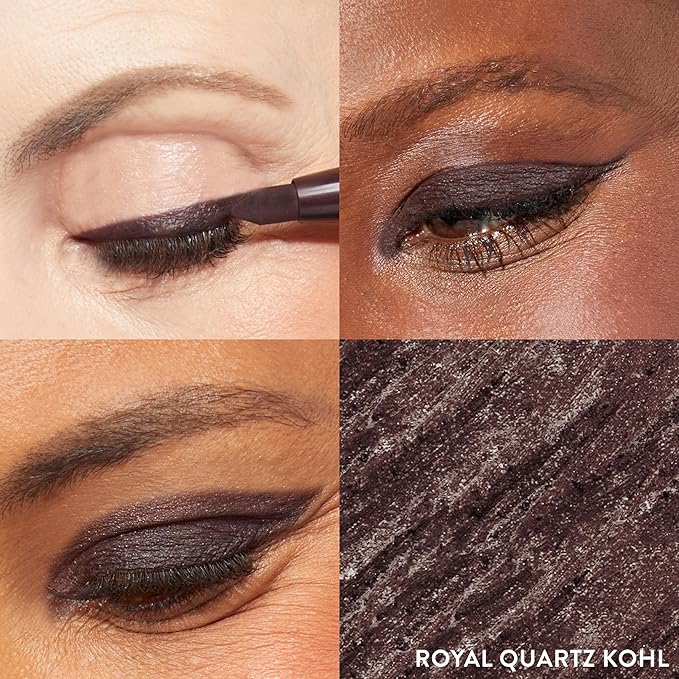 LAURA GELLER NEW YORK Kajal Longwear Kohl Eyeliner Pencil - Royal Quartz - Caffeine and Vitamin E - Smooth & Blendable Liner - Built-In Sharpener-VivaGrace Women