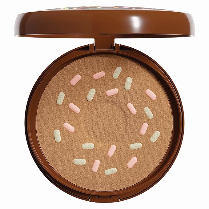 Physicians Formula Murumuru Butter Cheat Day Donut Bronzer, Lightweight, Cruelty-Free, For Sensitive Skin, Dark Shimmer Cream Bronzer, 0.38Oz, Sprinkles-VivaGrace Women