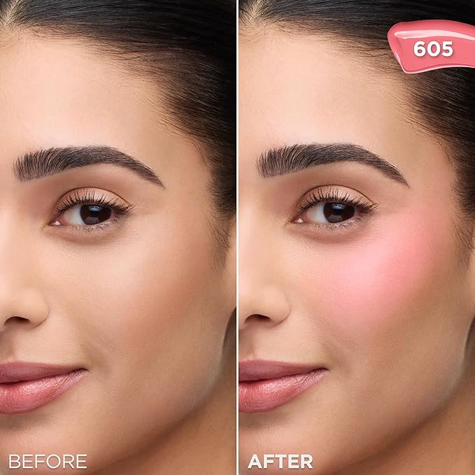 L'Oreal Paris True Match Lumi Le Liquid Blush, Intense Lightweight Blush Formula With Liquid Pigments, Dewy Bright Pink, 0.33 Fl Oz-VivaGrace Women