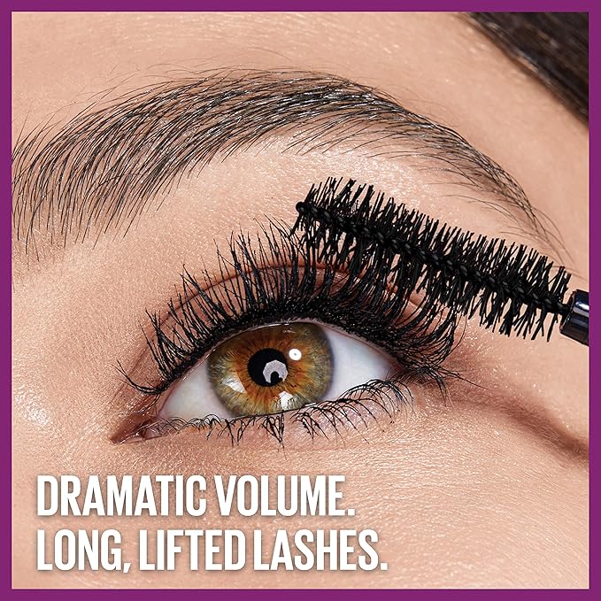Maybelline The Falsies Lash Lift Washable Mascara Volumizing, Lengthening, Lifting, Curling, Multiplying, Eye Makeup, Very Black, 1 Count-VivaGrace Women