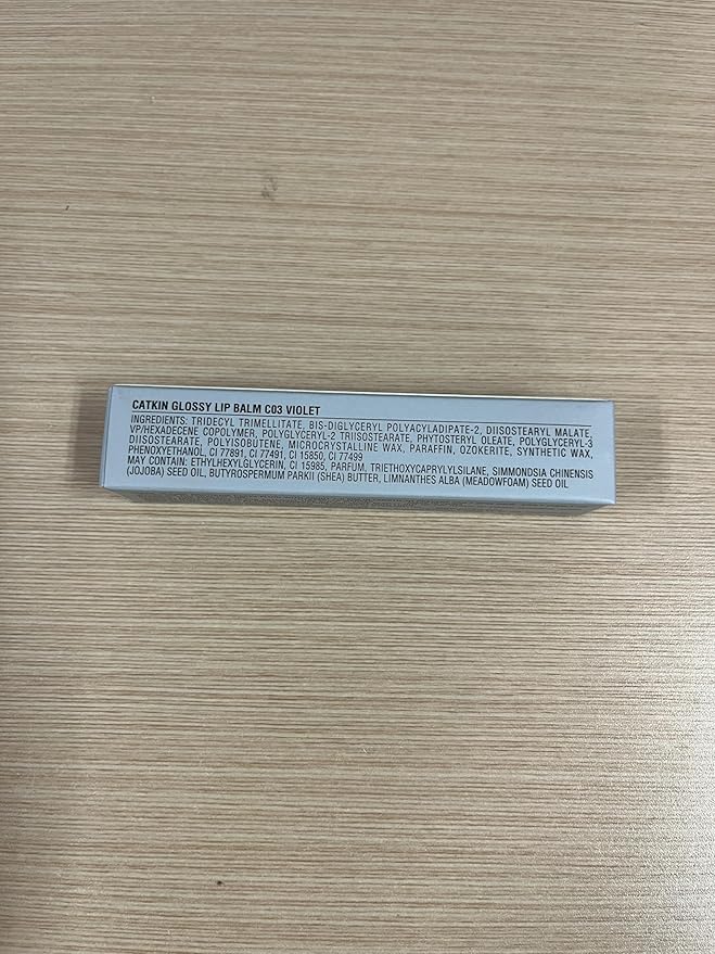 CATKIN Glossy Lip Balm Ultra Hydating Glow Lip Tinted Jelly Plump Melting Balm Shea Butter Repair Soothing For Dry Lips Dewy Finished 0.12 oz C03 VIOLET-VivaGrace Women