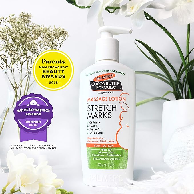 Palmer's Cocoa Butter Formula Massage Lotion for Stretch Marks and Pregnancy Skin Care, 6.5 Ounces (Pack of 3)-VivaGrace Women