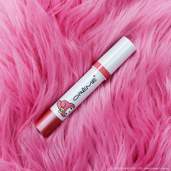 The Crème Shop Kuromi Hello Lippy Tinted Moisturizing Lip Balm, Korean Lip Tint - Pink Fluff-VivaGrace Women