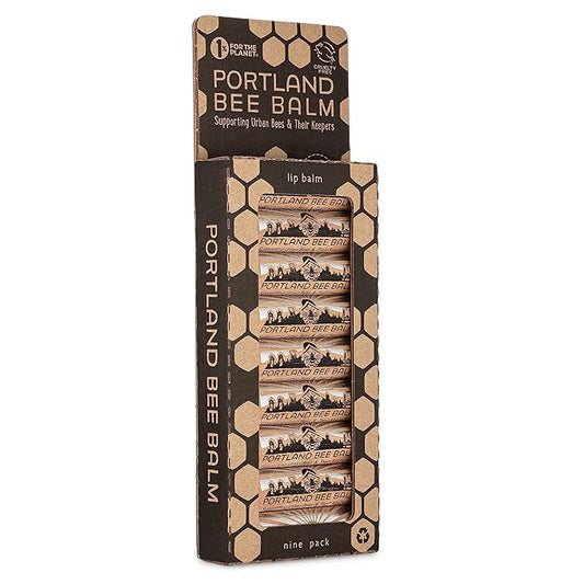 Portland Bee Balm Solar Eclipse All Natural Handmade Beeswax Based SPF 15 Lip Balm, 9 Count-VivaGrace Women
