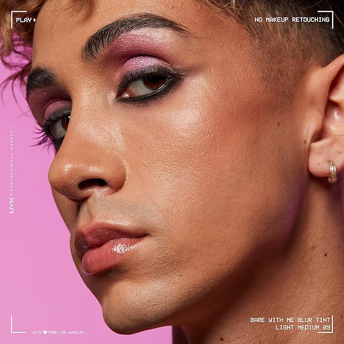 NYX PROFESSIONAL MAKEUP Bare With Me Blur Skin Tint Foundation Make Up with Matcha, Glycerin & Niacinamide - Light Medium-VivaGrace Women