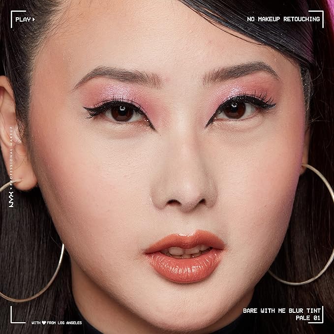 NYX PROFESSIONAL MAKEUP Bare With Me Blur Skin Tint Foundation Make Up with Matcha, Glycerin & Niacinamide - Pale-VivaGrace Women