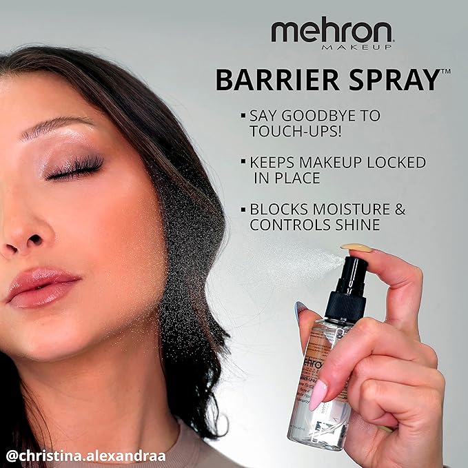 Mehron Makeup Barrier Spray | Setting Spray for Makeup | Makeup Setting Spray for Face 9 fl oz (266 ml)-VivaGrace Women