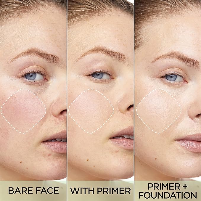 L'Oreal Paris Prime Lab Up to 24H Redness Eraser Face Primer Infused with Niacinamide to Reduce Face Redness and Extend Makeup Wear, 1.01 Fl Oz-VivaGrace Women