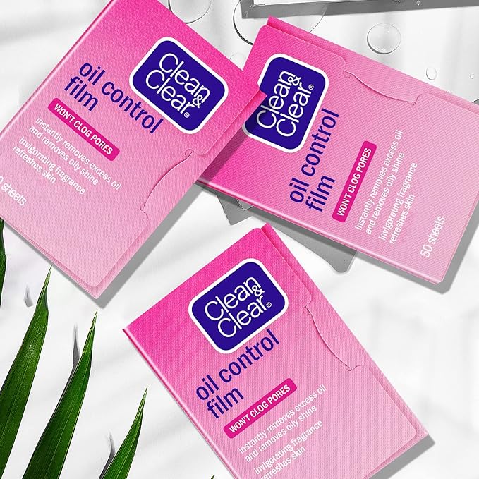 Oil Control Film Replacment for Clean & Clear Oil-absorbing Sheets,3 Pack (Grapefruit Fragrance) Oil Blotting Sheets For Face,Makeup Friendly High-performance Handy Face Blotting Paper for Oily Skin-VivaGrace Women