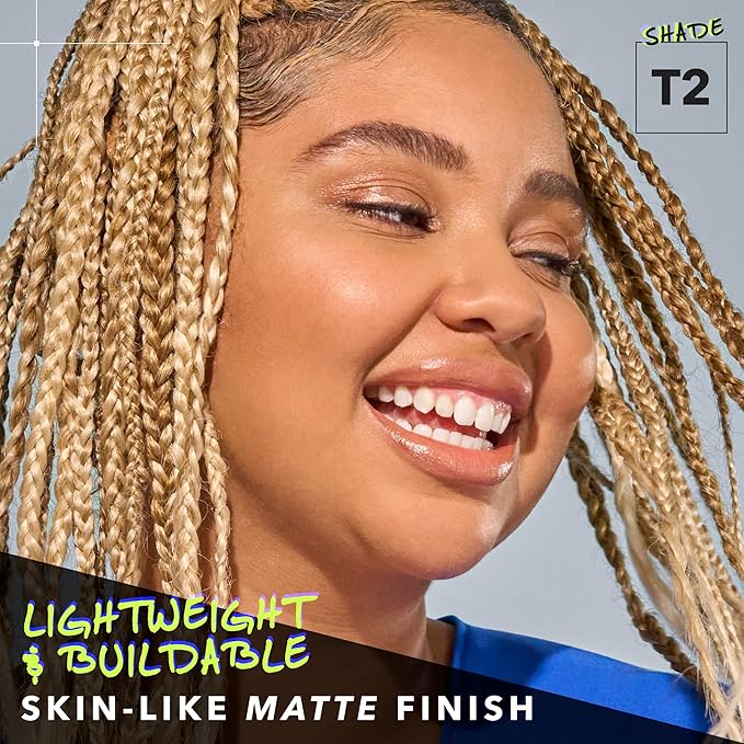 COVER FX Power Play Foundation - Shade T2 - Buildable Full Coverage - Waterproof Sweat-Proof Transfer-Proof - Natural Matte Finish - All Skin Types-VivaGrace Women