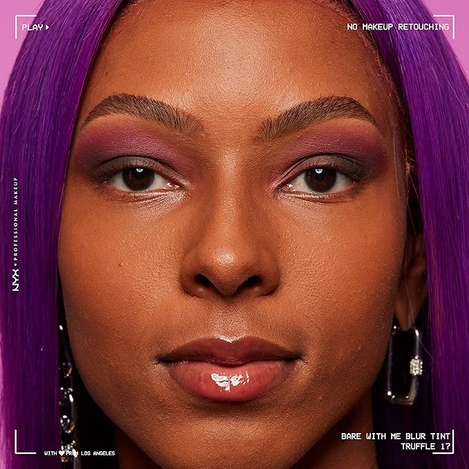 NYX PROFESSIONAL MAKEUP Bare With Me Blur Skin Tint Foundation Make Up with Matcha, Glycerin & Niacinamide - Truffle-VivaGrace Women