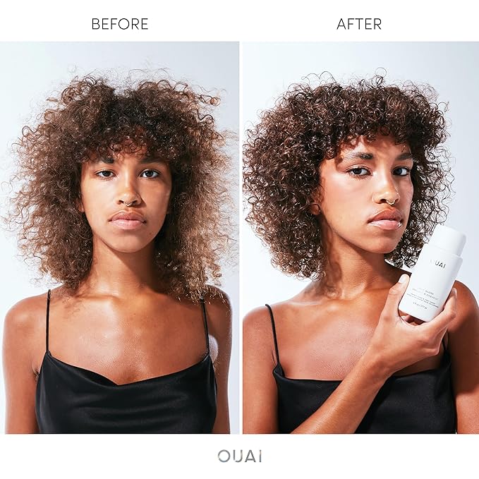 OUAI Hair Gloss - In-Shower Shiny Hair Treatment & Glaze with Frizz Control - Heat Protectant Infused with Hyaluronic Acid, Rice Water & Panthenol - Paraben, Phthalate & Sulfate Free (6 Oz)-VivaGrace Women