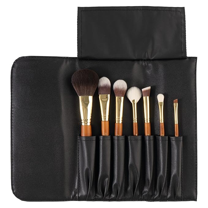 Fuller Cosmetic Brush & Bag Set (Set of 7 Brushes)-VivaGrace Women