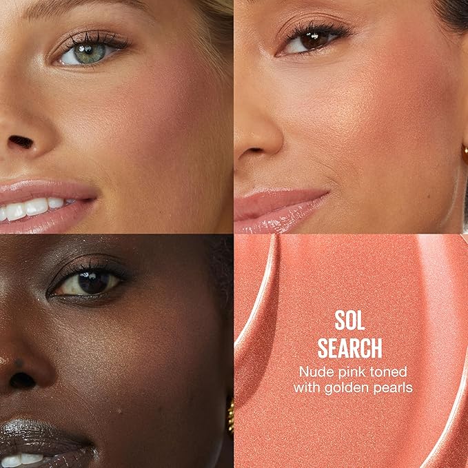 Maybelline Sunkisser Multi-Use Liquid Blush and Bronzer, Blendable, Longwear, Glowy Make Up, Sol Search, 1 Count-VivaGrace Women
