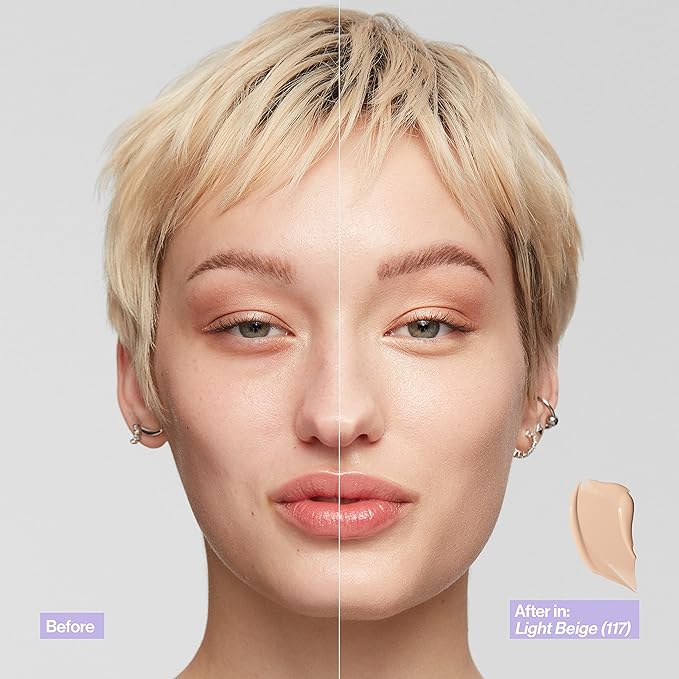 Revlon Illuminance Skin-Caring Liquid Foundation, Hyaluronic Acid, Hydrating and Nourishing Formula with Medium Coverage, 205 Natural Ochre (Pack of 1)-VivaGrace Women