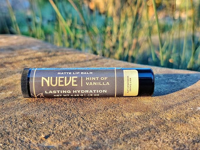 Lip Balm, Long-Lasting, Moisturizing Formula, Nourishing Lip Care, 100% Natural, Hint of Vanilla, Matte Finish (3)-VivaGrace Women