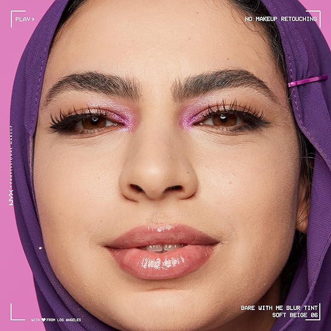 NYX PROFESSIONAL MAKEUP Bare With Me Blur Skin Tint Foundation Make Up with Matcha, Glycerin & Niacinamide - Soft Beige-VivaGrace Women