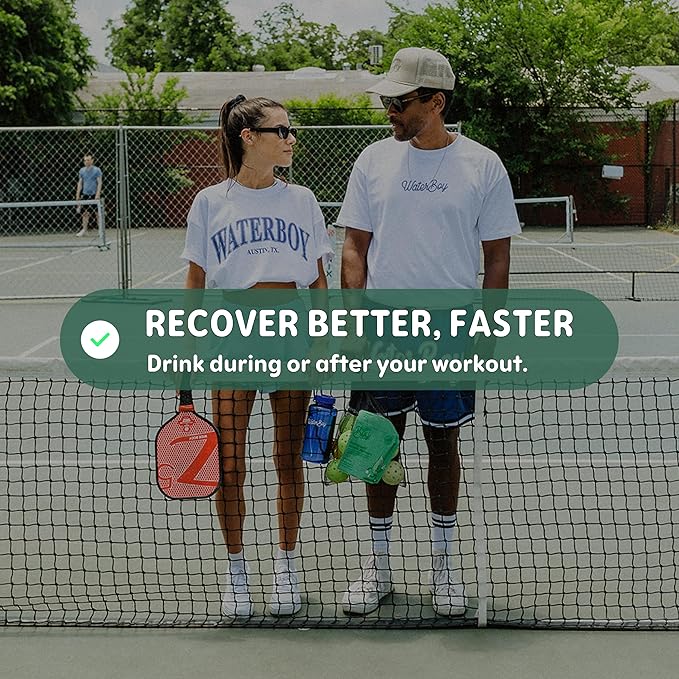 Waterboy Workout Hydration | 2,960mg Sugar Free Electrolyte Powder Packets | L-Glutamine + Vitamins | No Sugar, All Natural, Gluten Free | 15 Drink Stick Mixes (Lemon Lime)-VivaGrace Women