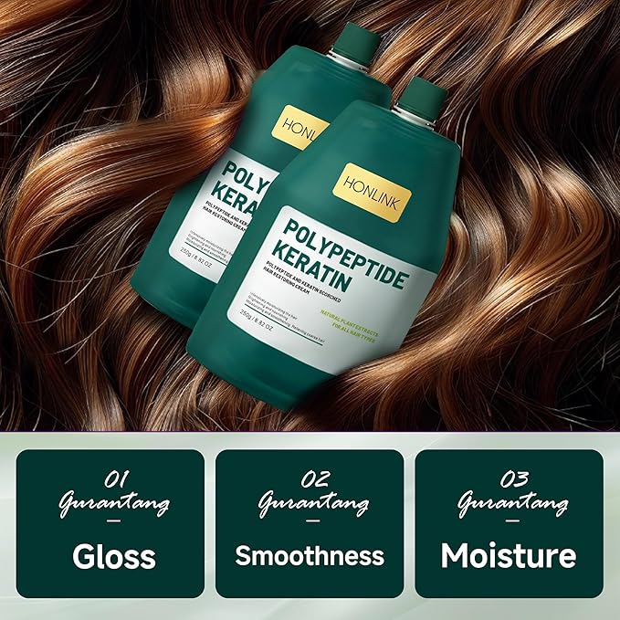 Peptide keratin hair conditioner, hair nourishing mask 2pcs,Deep Conditioning Hair Mask,Hair Treatment for Lasting Shine and Smoothness for Dry Damaged Hair-VivaGrace Women