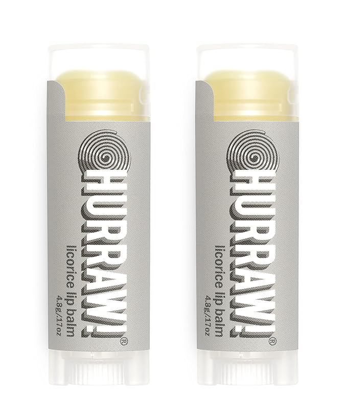 Hurraw! Licorice Lip Balm, 2 Pack: Organic, Certified Vegan, Cruelty and Gluten Free. Non-GMO, 100% Natural Ingredients. Bee, Shea, Soy and Palm Free. Made in USA-VivaGrace Women